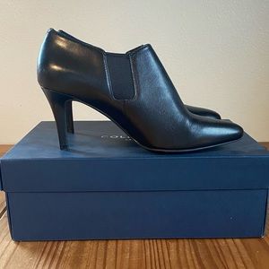 Cole Haan Allaire Shootie II Ankle Bootie Black Suede 9B